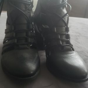 boho ankle booties size 8
